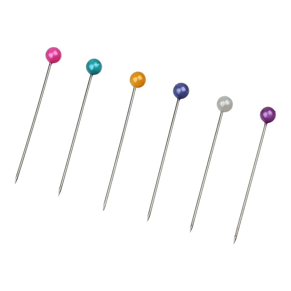 Шпильки 34мм, 200 шт, кольорові, пластиковий контейнер, BM5250 2