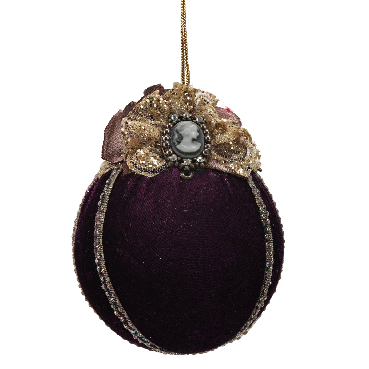 Іграшка новорічна Венеція, Куля, 8 см, 1101