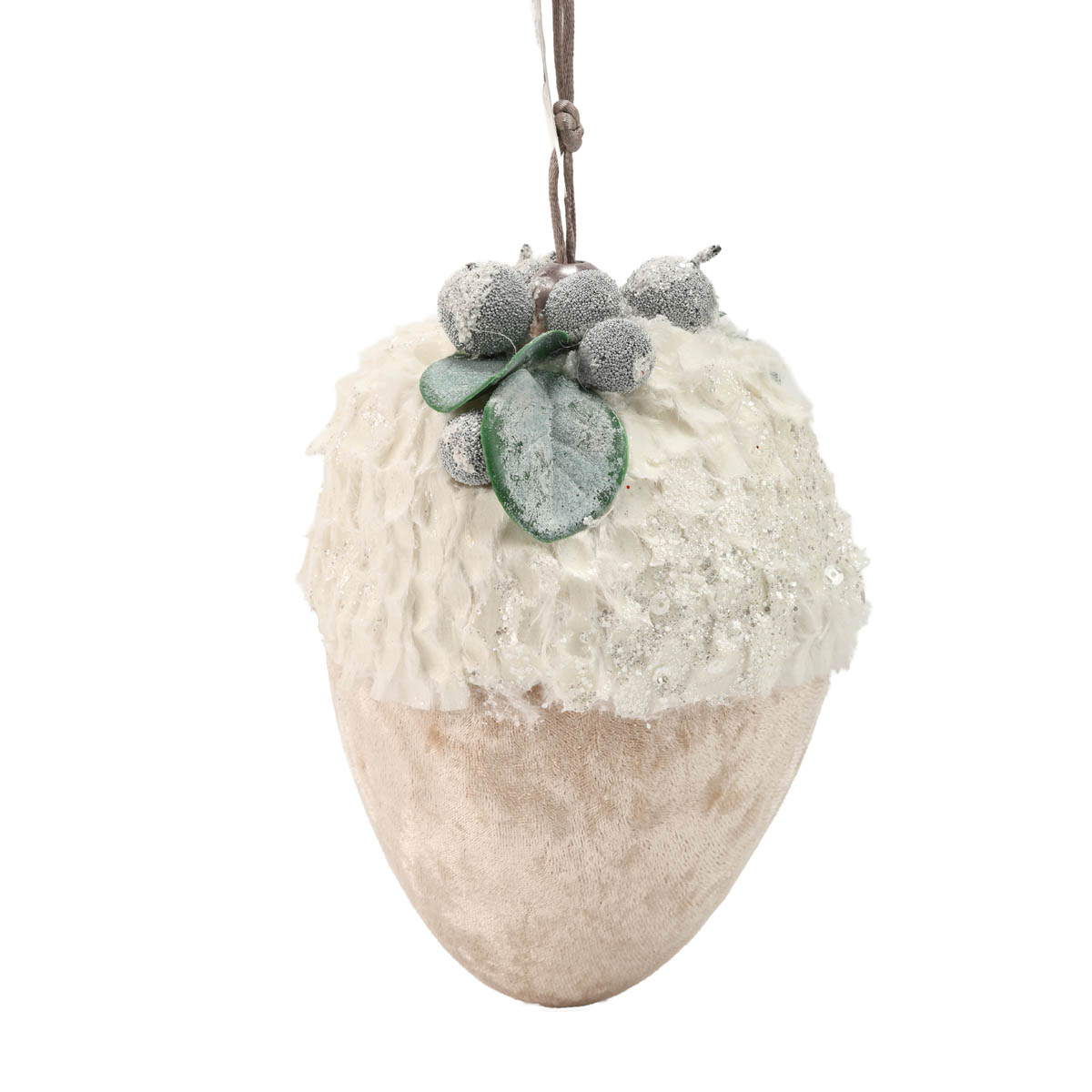 Игрушка новогодняя Скарлет, Желудь, 15 см, 458