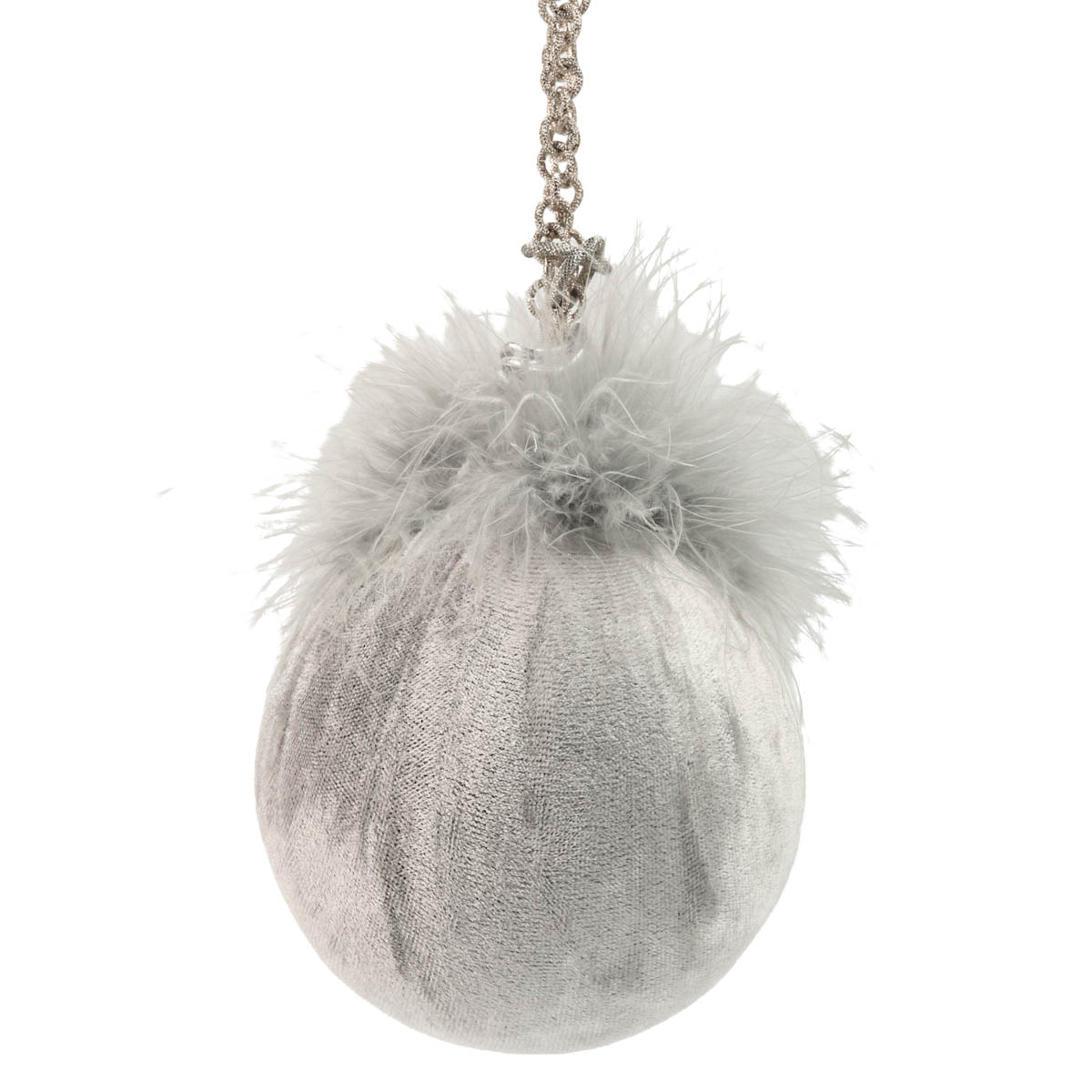 Игрушка новогодняя Арктика "Шарик с цепочкой" 10 см, 1318