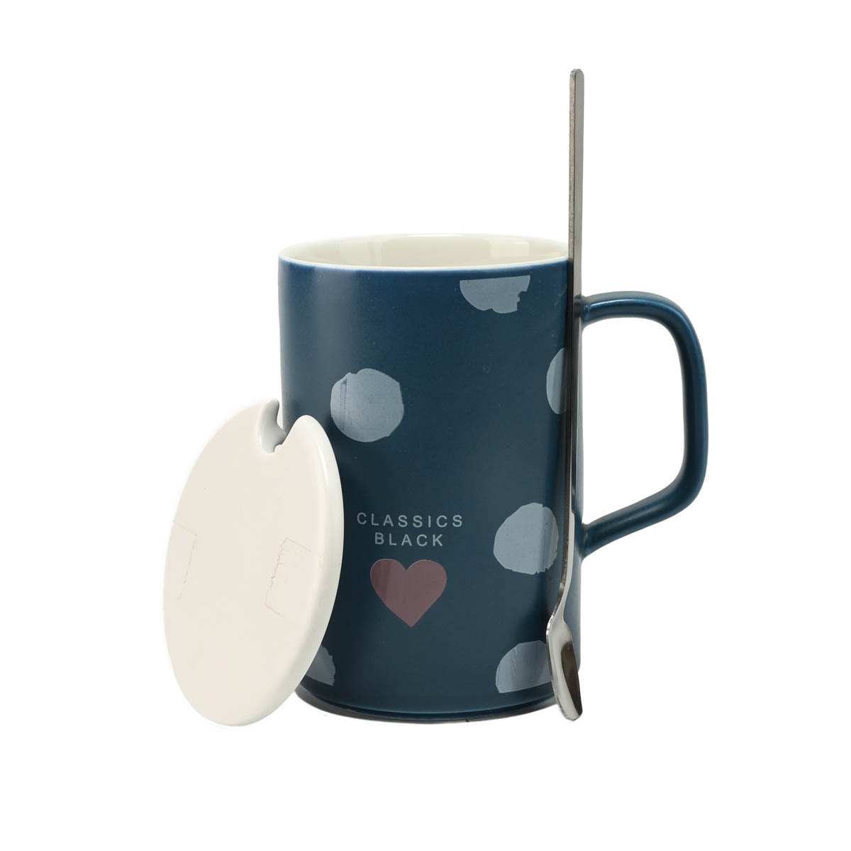 Чашка з кришкою і ложкою 350 мл, 623 3