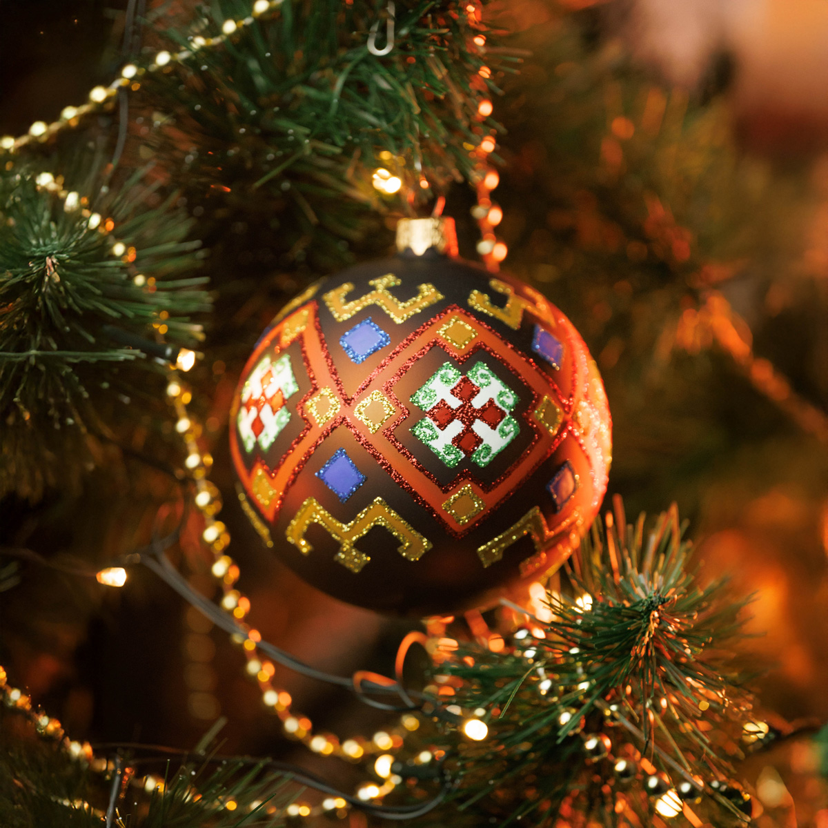 Набор высокохудожественных шаров "Гуцульщина" в упаковке. 5