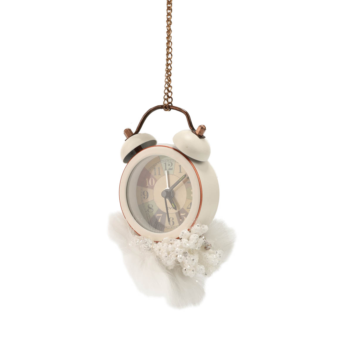 Іграшка новорічна "Будильник-мрійник" мікс, 10 см, 2505
