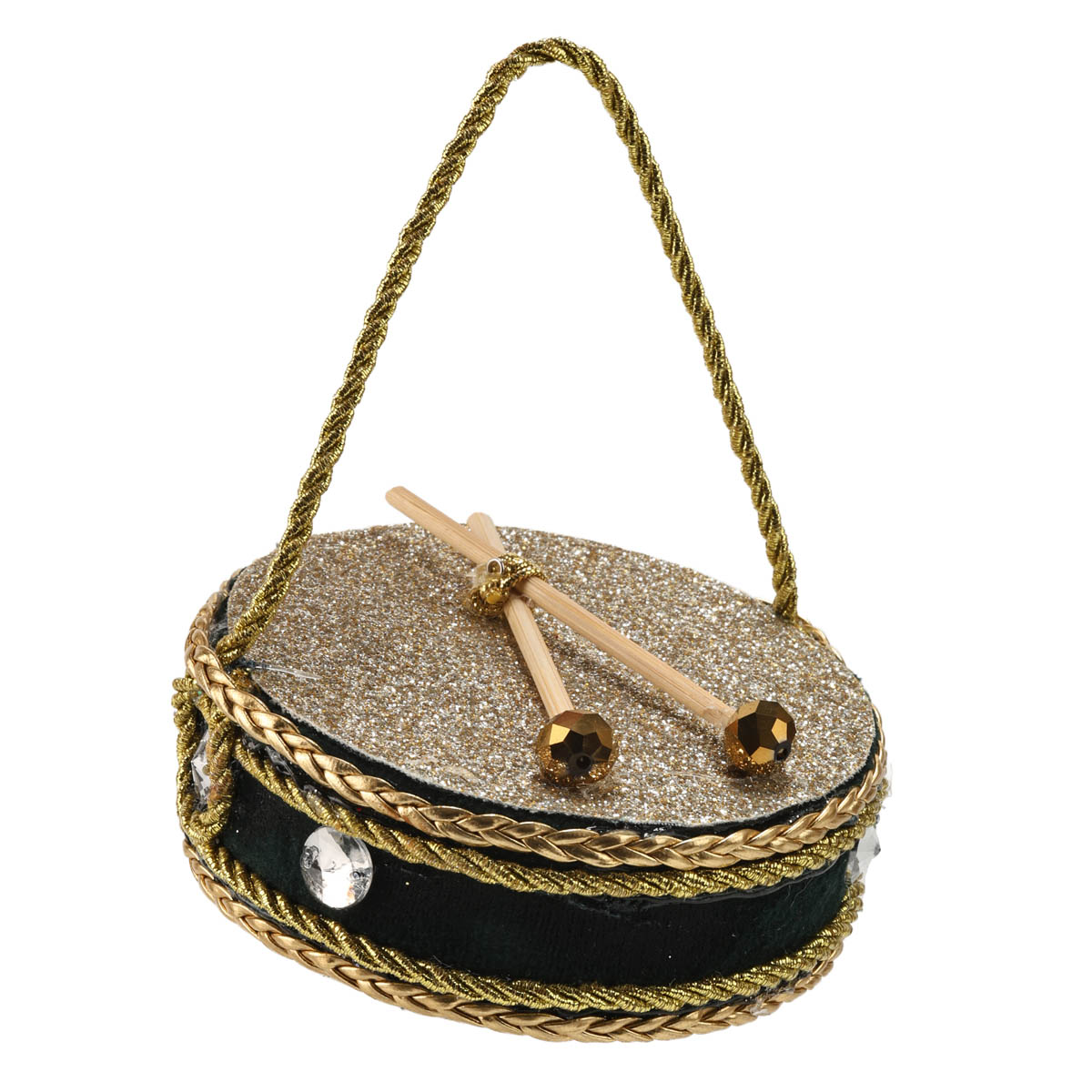 Іграшка новорічна Смарагд "Барабан" мікс 10 см, 2210