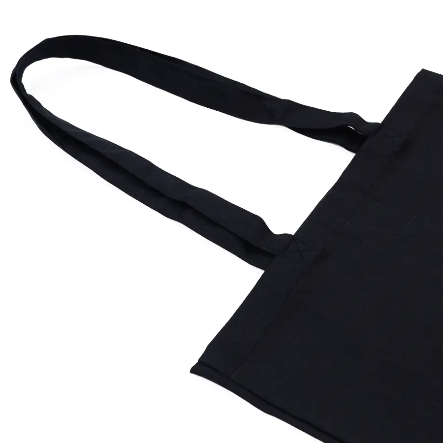 Сумка с дном 38*35*7см, ручка 70 см, черный, хлопок 200 г/м2, ROSA Talent 1