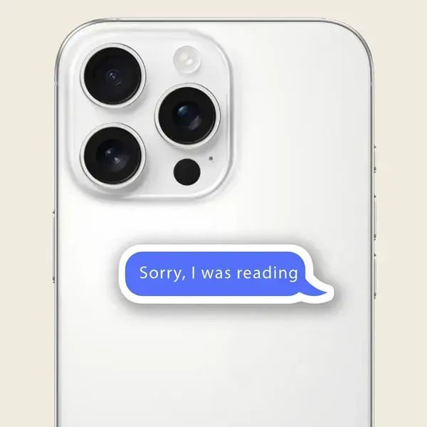 Стикер 3D "Sorrry, i was reading" Cobart