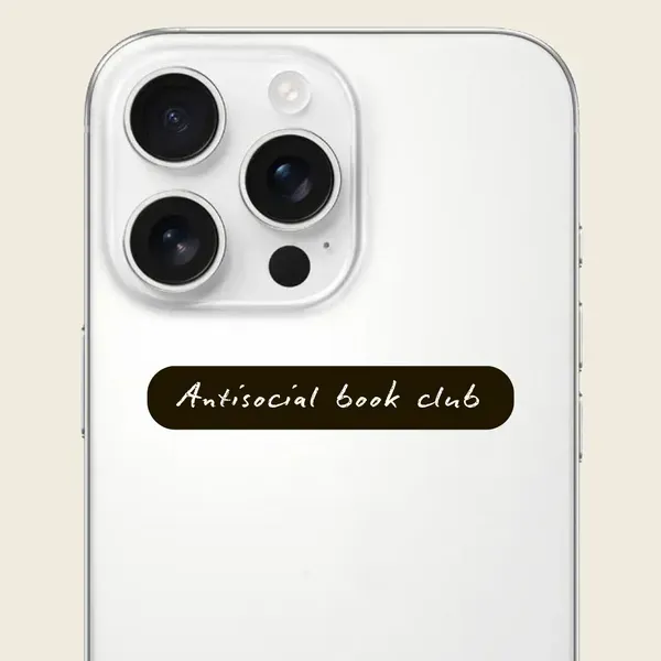 Стикер 3D "Antisocial book club" Cobart