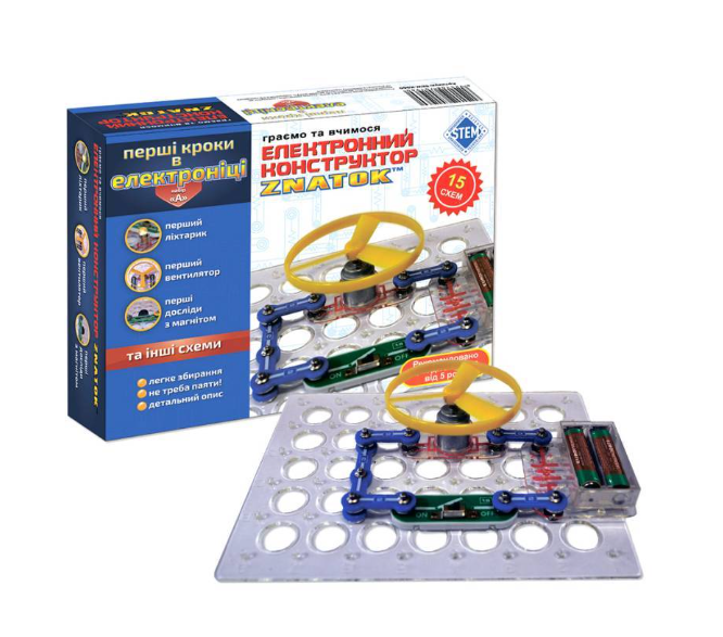 Конструктор "Перші кроки в електроніці", Знаток, REW-K060 1