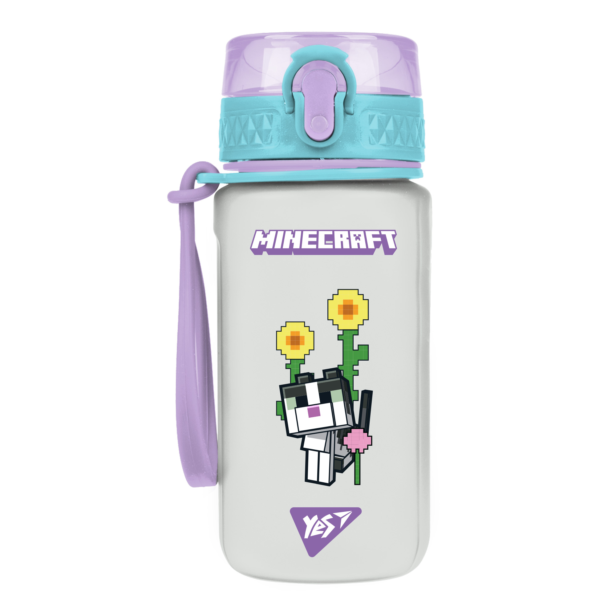 Пляшка для води Yes "Minecraft. Spring" 500 мл, софт тач, 708477