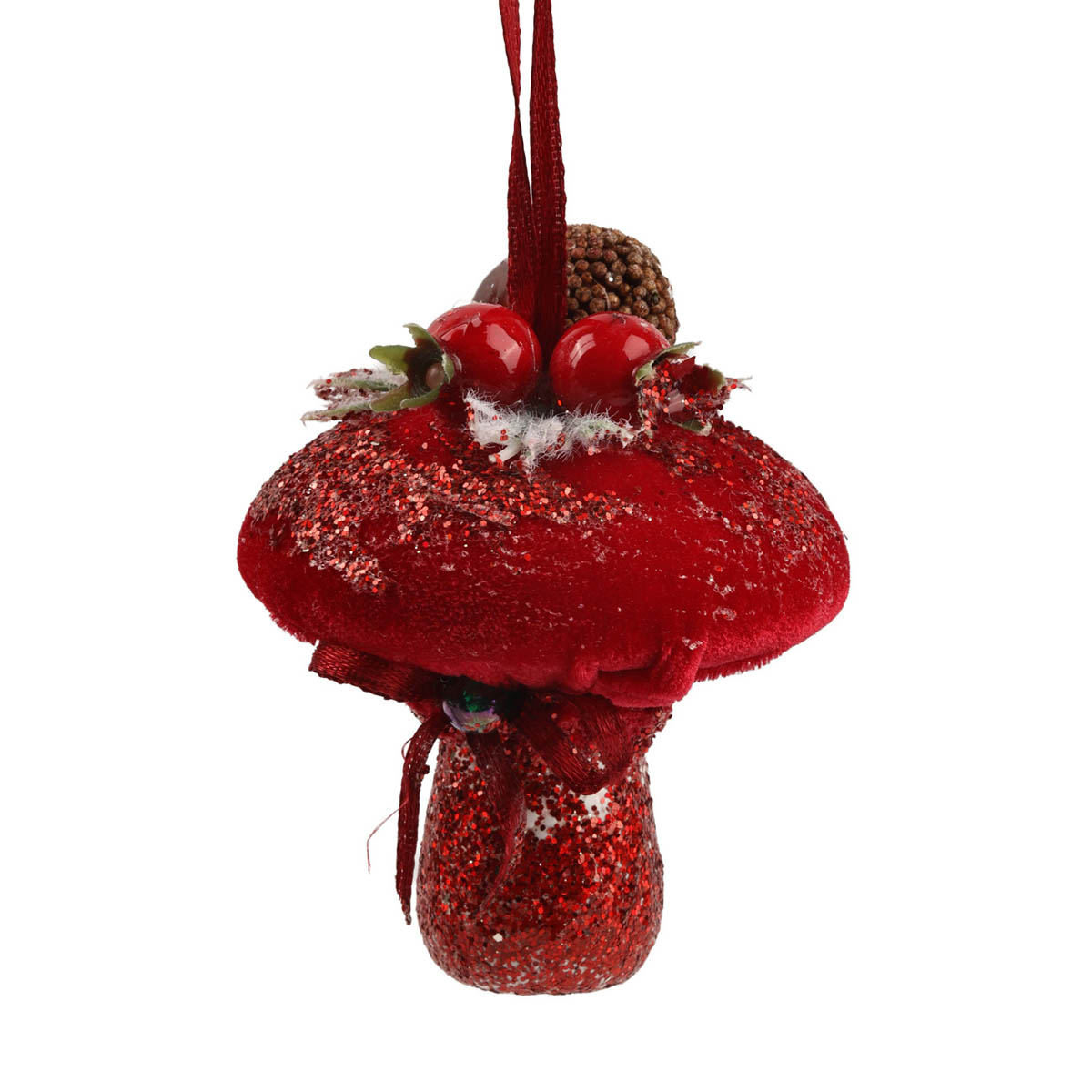 Игрушка новогодняя Рождество, Грибочек, 105 1