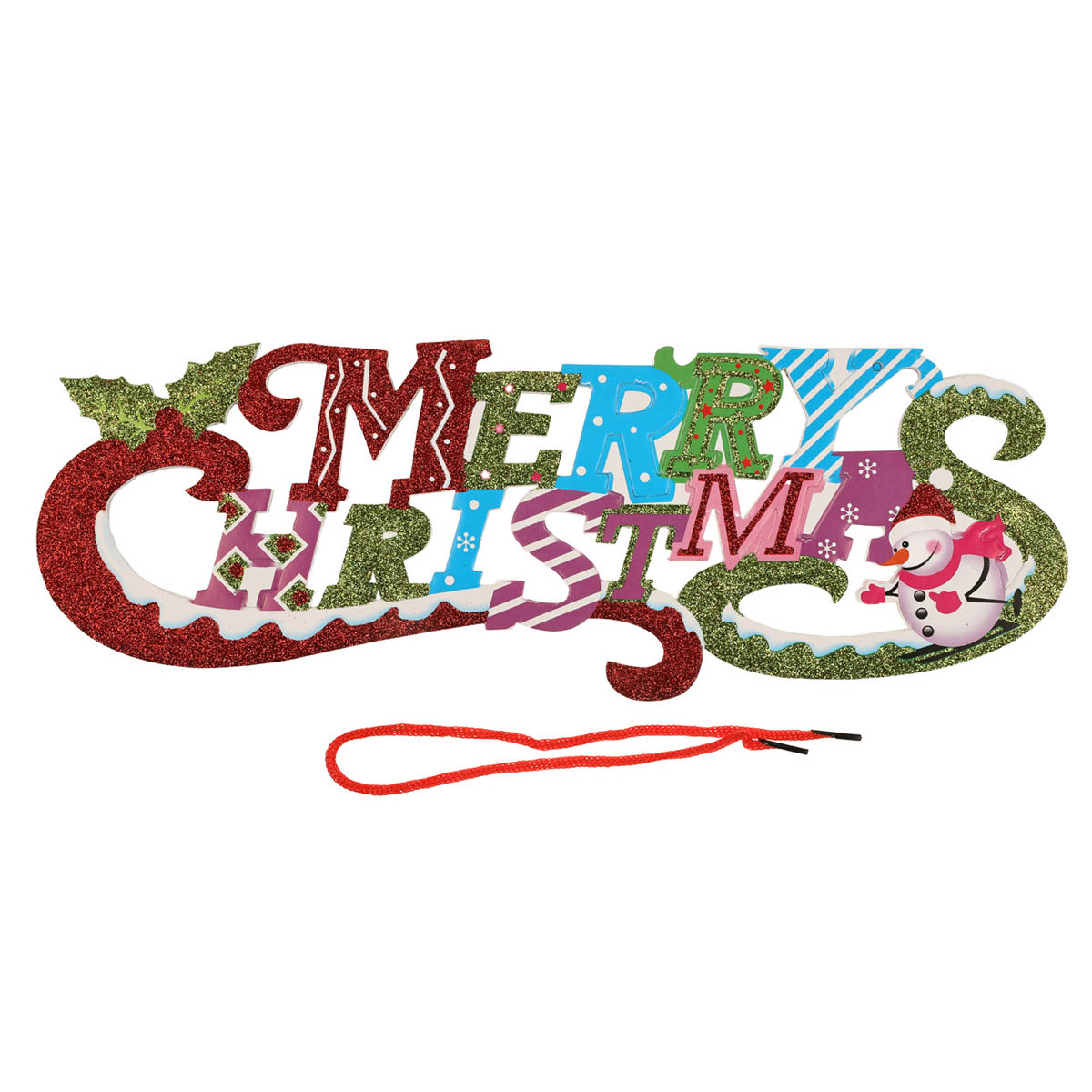 Декор новогодний, надпись, 5-38374