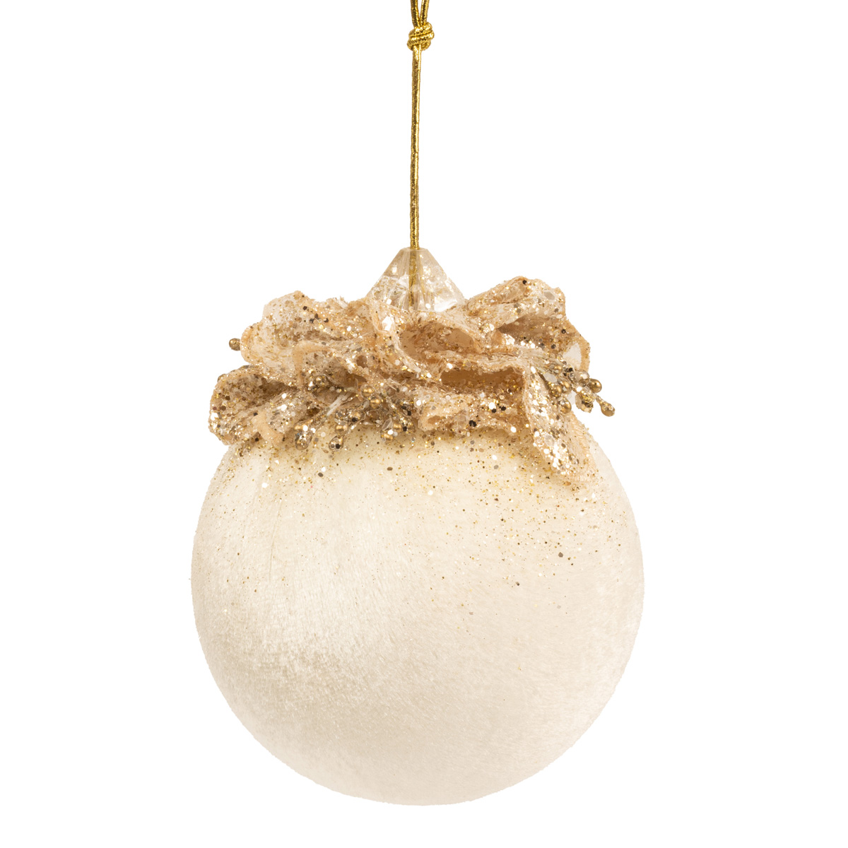 Іграшка новорічна Злата "Кулька" 10 см, 2402