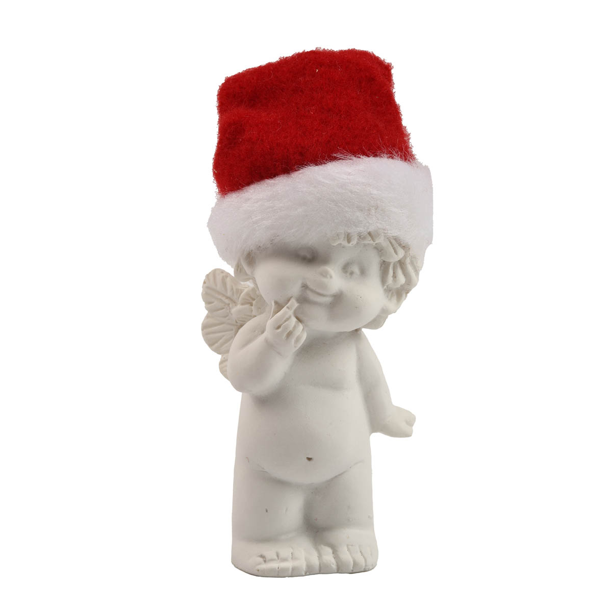 Украшение новогоднее Ангелочек-Санта "Igor" h=8-11 см в шапке, бело-красный (в ассортименте), 82450 Lang