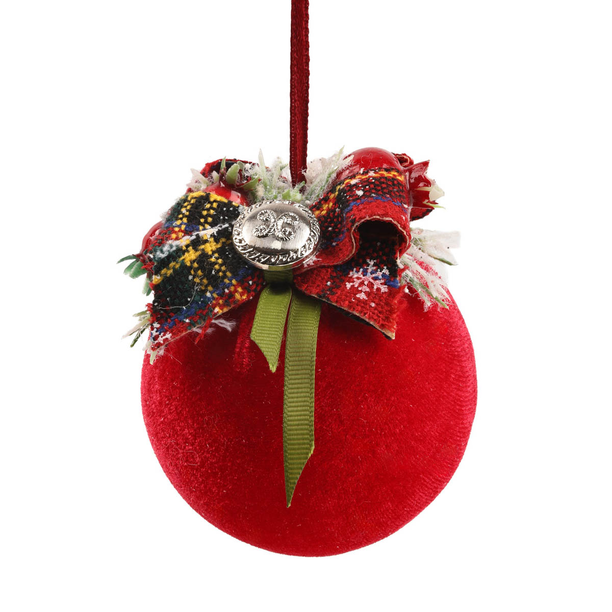 Игрушка новогодняя Рождество, Шар, 8 см, 101
