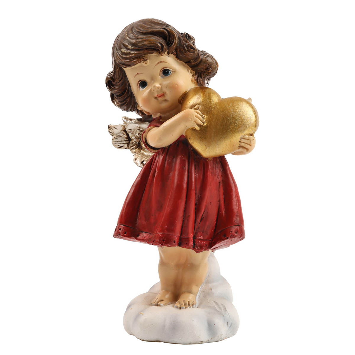 Украшение новогоднее Ангел h=10/16 см, кремово-серебрянный (4 вида), 74437 Lang