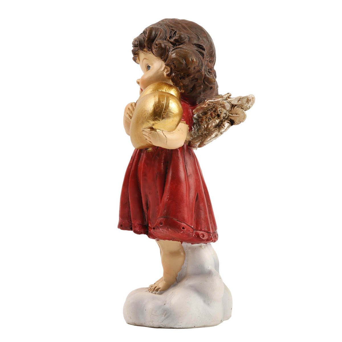 Украшение новогоднее Ангел h=10/16 см, кремово-серебрянный (4 вида), 74437 Lang 1