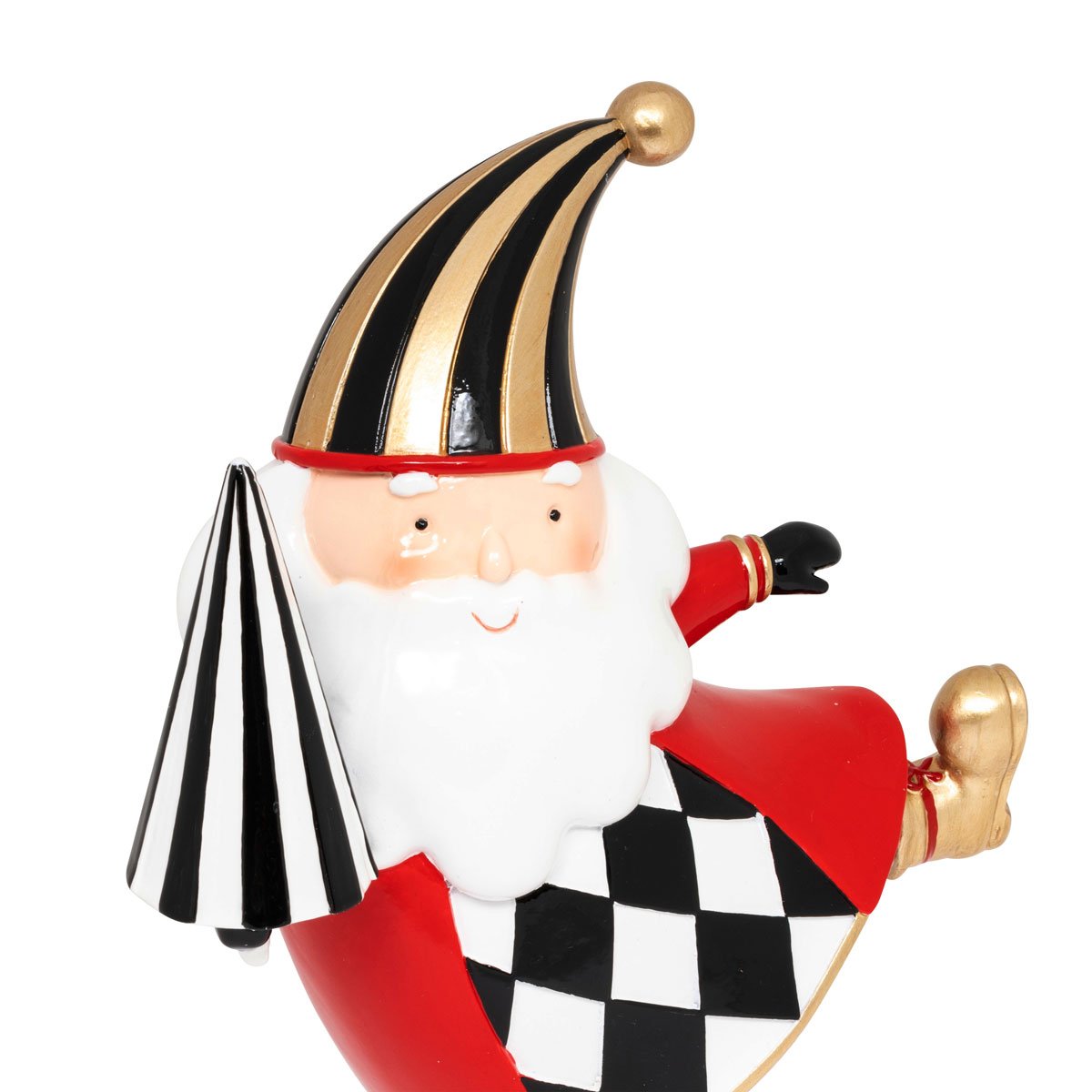 Украшение сувенирное, декоративная статуэтка «Санта с зонтиком» 20 см, 17020, ТМ «A&G» 2