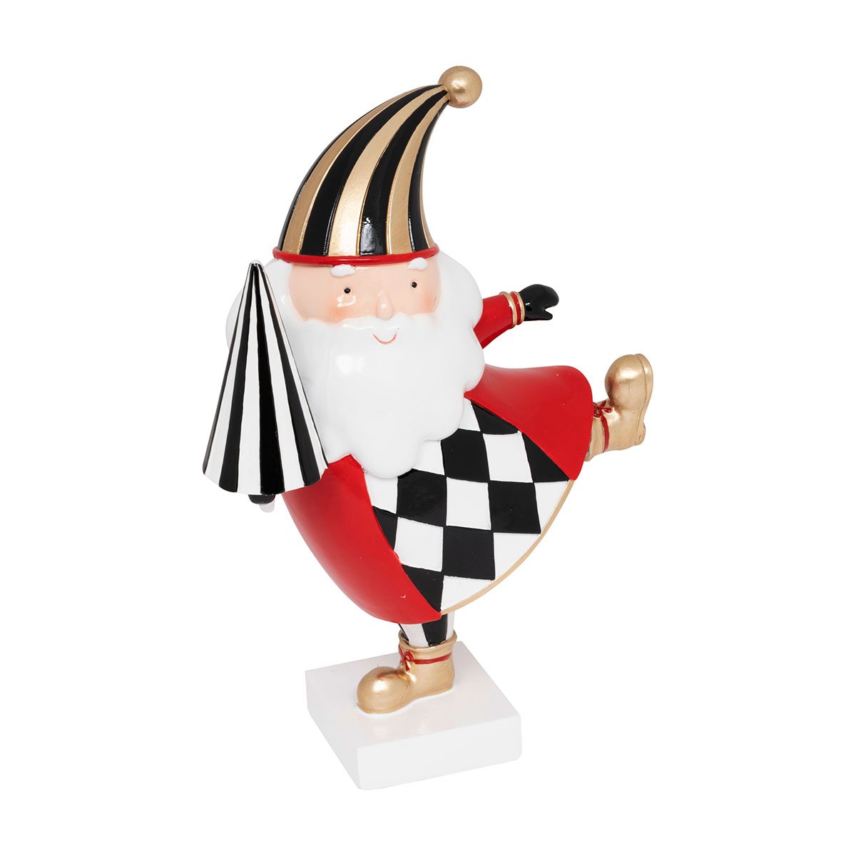 Украшение сувенирное, декоративная статуэтка «Санта с зонтиком» 20 см, 17020, ТМ «A&G» 1