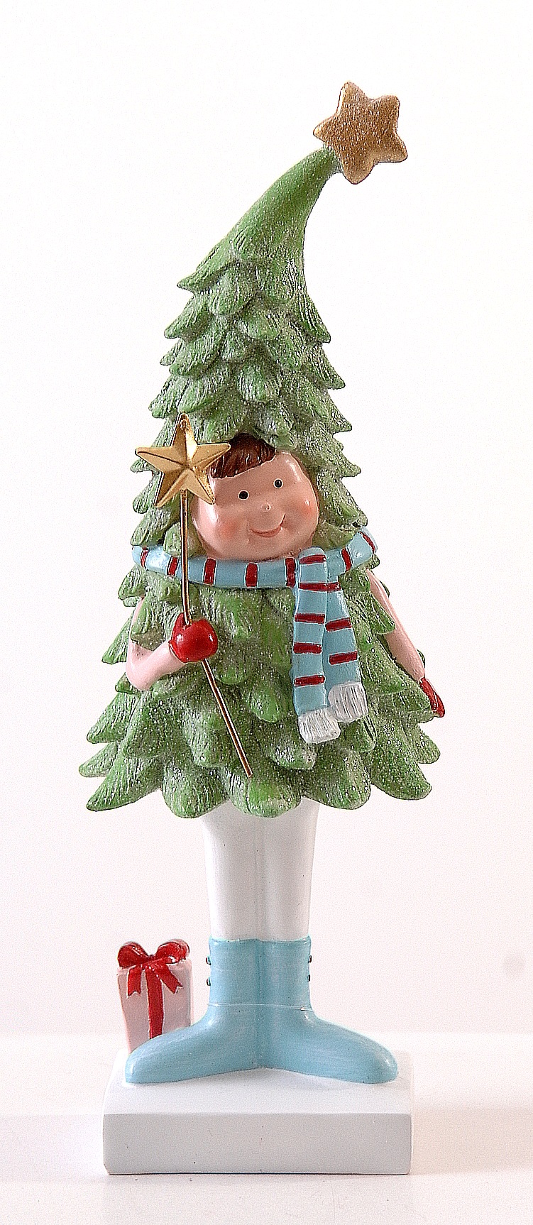 Украшение сувенирное, декоративная статуэтка «Ребенок в костюме елки» 29 см, 17008, ТМ «A&G»