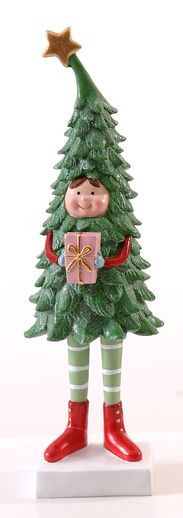 Украшение сувенирное, декоративная статуэтка «Ребенок в костюме елки» 38 см, 17009, ТМ «A&G»