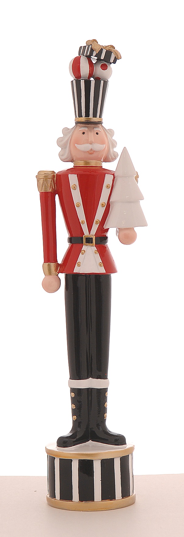 Прикраса сувенірна, декоративна статуетка "Солдат з ялинкою" 45 см, 17028, ТМ "A&G"