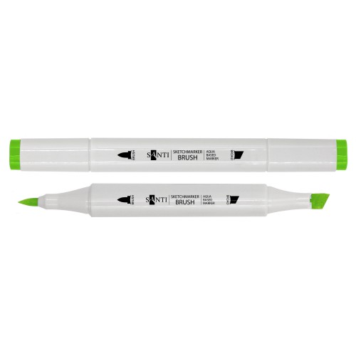 Маркер акварельний "SANTI sketch", SM-87, яскраво-зелений, 391117