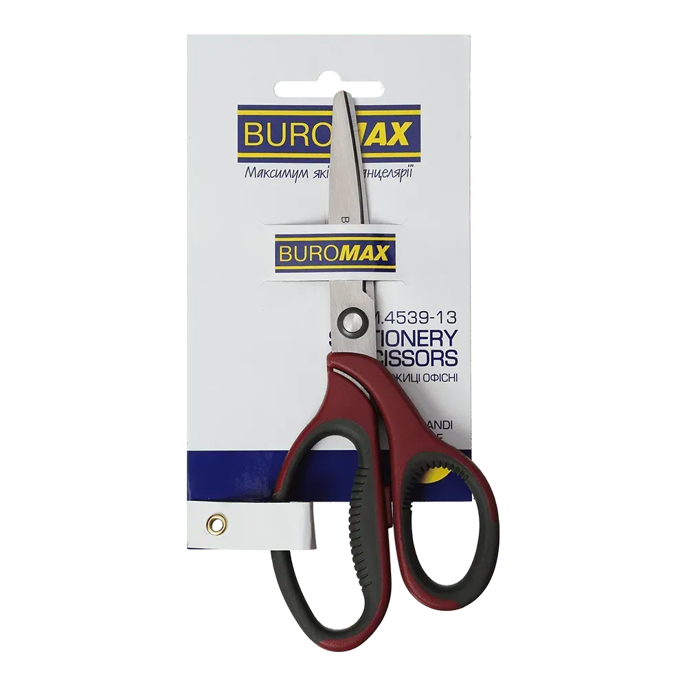 Ножиці 180 мм, Morandi style, бордові, BM.4539-13