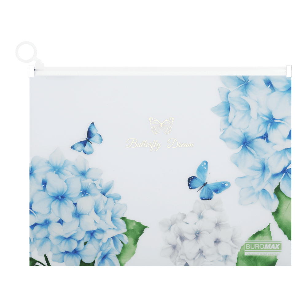 Папка-конверт А4 на zip-блискавці Arabeski,непрозорий матовий, пластик, прозорий, BM.3948-00