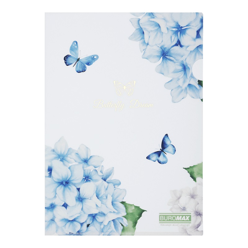 Папка-кутик А4 Arabeski, матовий напівпрозорий пластик, прозорий, BM.3854-00