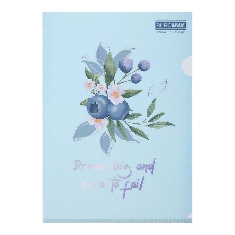 Папка-кутик А4 Arabeski, матовий напівпрозорий пластик, чароїт, BM.3854-52