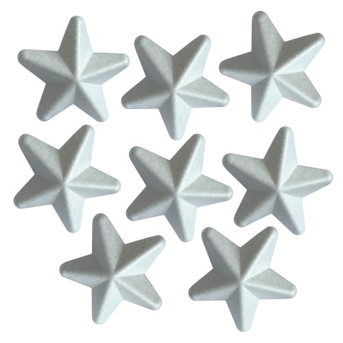 Пінопластові заготовки SANTI "Зірки" 8 шт./уп., 4 см, 743176