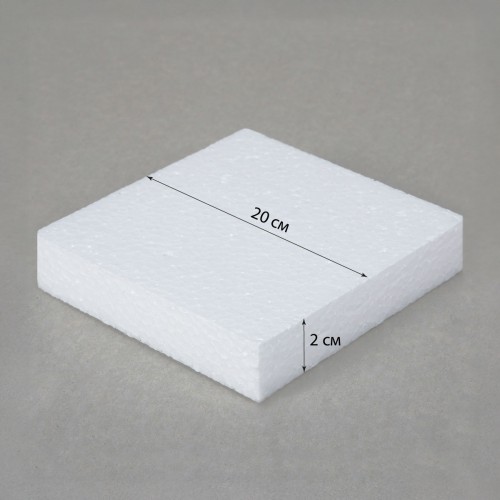 Пінопластові заготовки SANTI "Квадрат" 2 шт/уп., 20*2 см, 743131 1