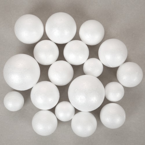 Пінопластові заготовки SANTI "Куля" 18 шт/уп., мікс розмірів, 743111