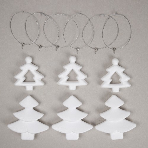 Пінопластові заготовки SANTI "Набір Ялинок" 6 шт./уп., 7,5 см, 10 см, 743165