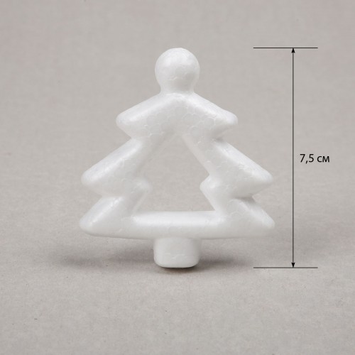 Пінопластові заготовки SANTI "Набір Ялинок" 6 шт./уп., 7,5 см, 10 см, 743165 1