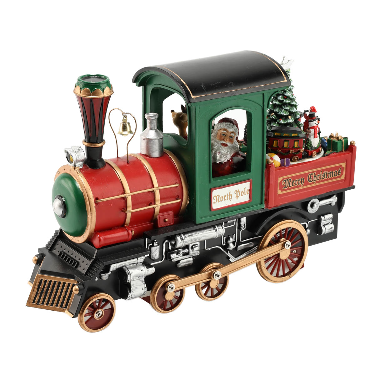 Новорічний музичний декор "Потяг" 26,5 см, з LED підсвічуванням, 719-300