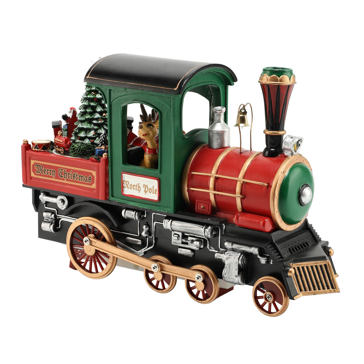 Новорічний музичний декор "Потяг" 26,5 см, з LED підсвічуванням, 719-300 6