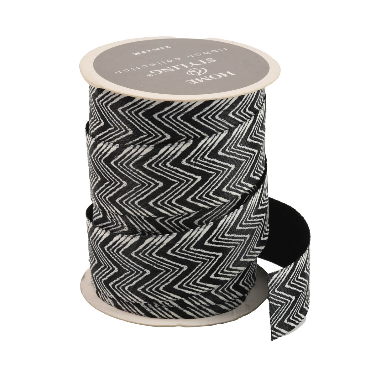 Лента рождественская, черно-белая (4 вида в ассорт.), CAA728310 2