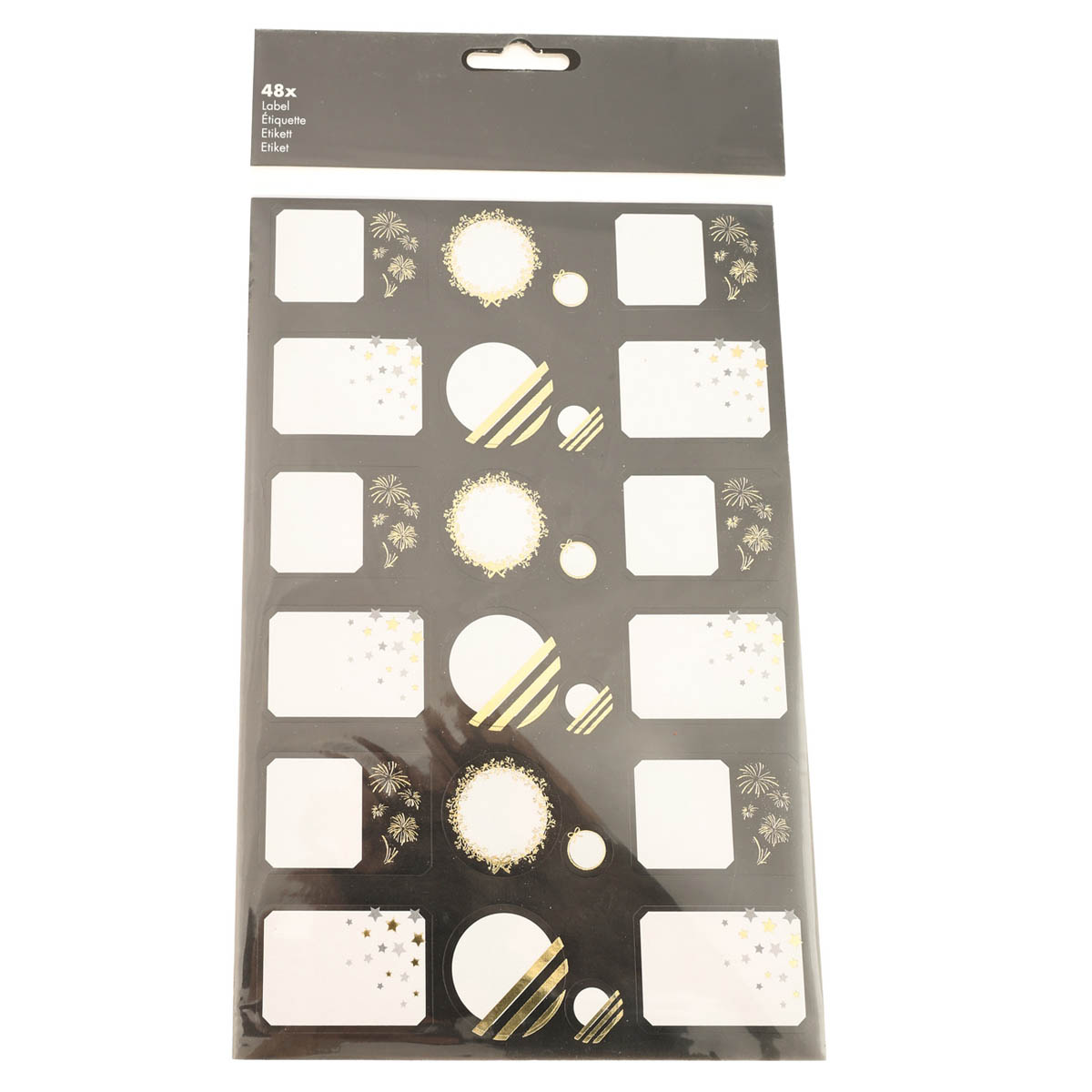 Наклейки новогодние на листе, 20 шт., PPN500120