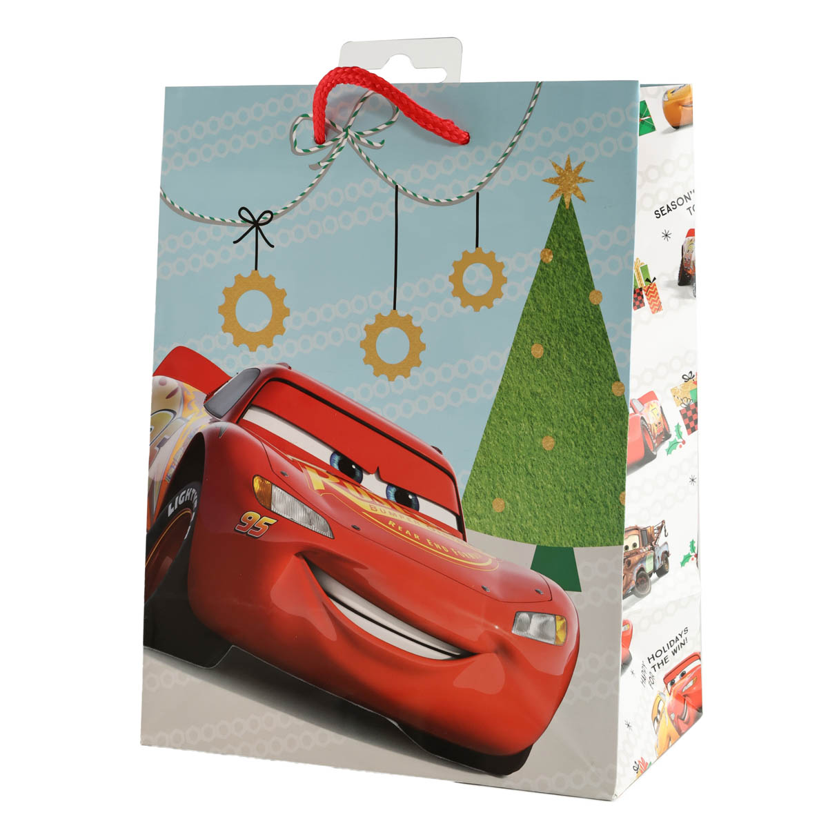 Пакет подарочных бумаж. Дисней "Праздничная гонка" M 17,5*9,8*22,9 см, BG-06896-M