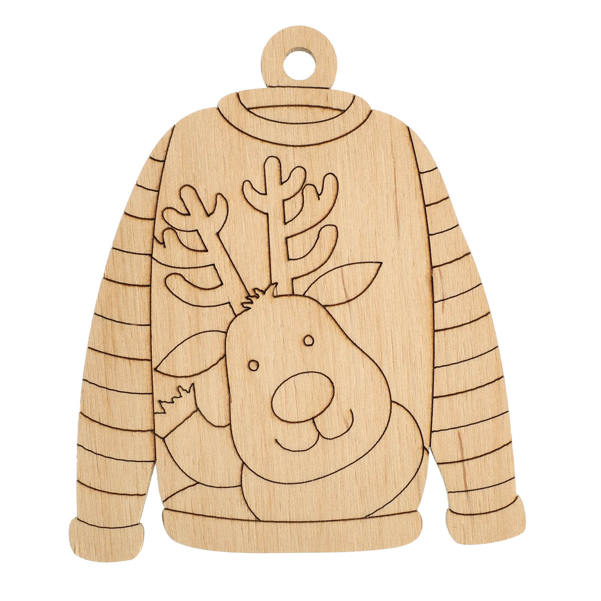 Заготівка дерев`яна Підвіс Светр №1, 9,5*7,5 см 703042