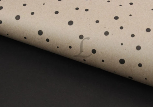 Папір пакувальний "Сніжок чорний+тон чорний" в рулоні (0,7*8 м), 255-4280 2