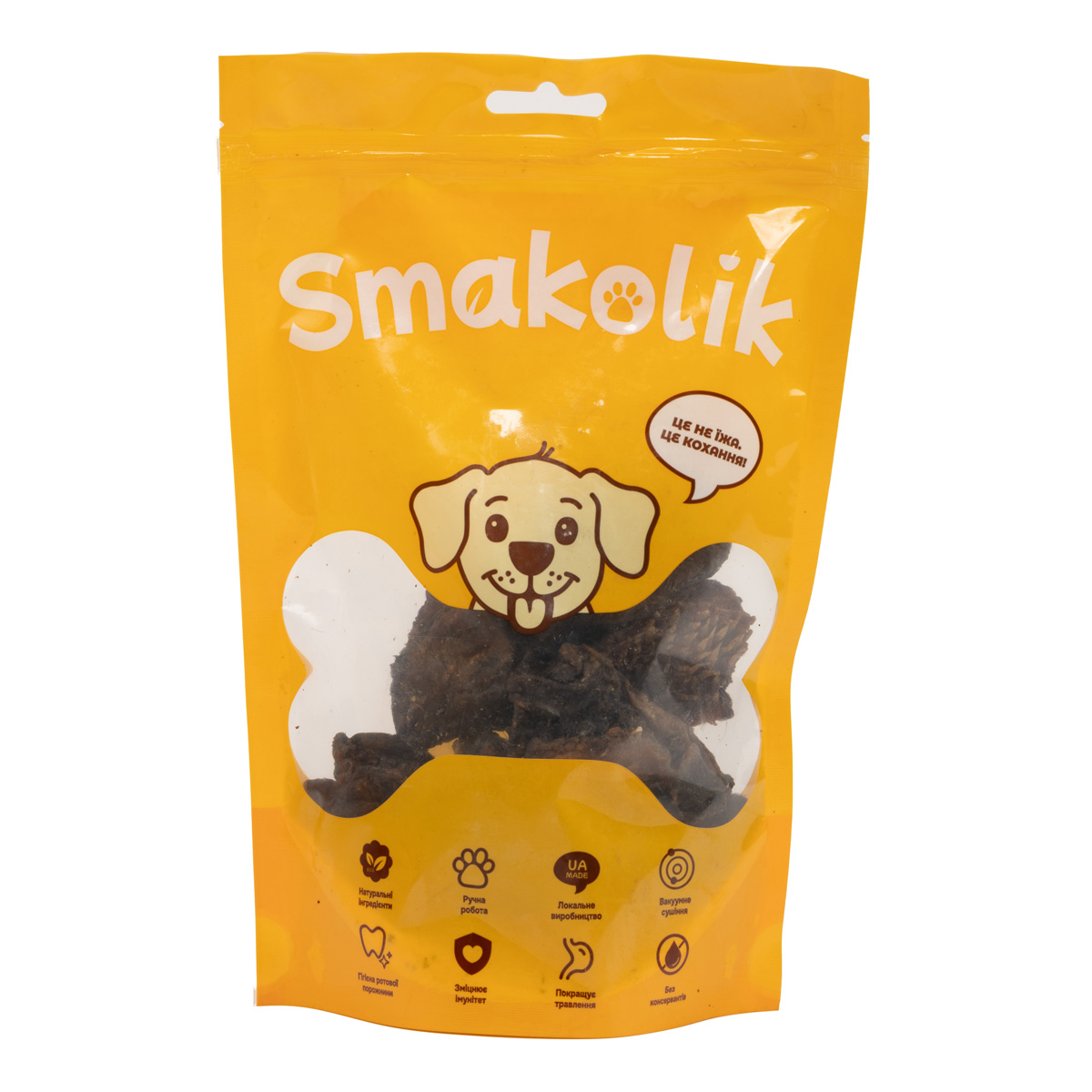 Лакомство для собак натуральные сушеные. Губы говяжьи, 150 г