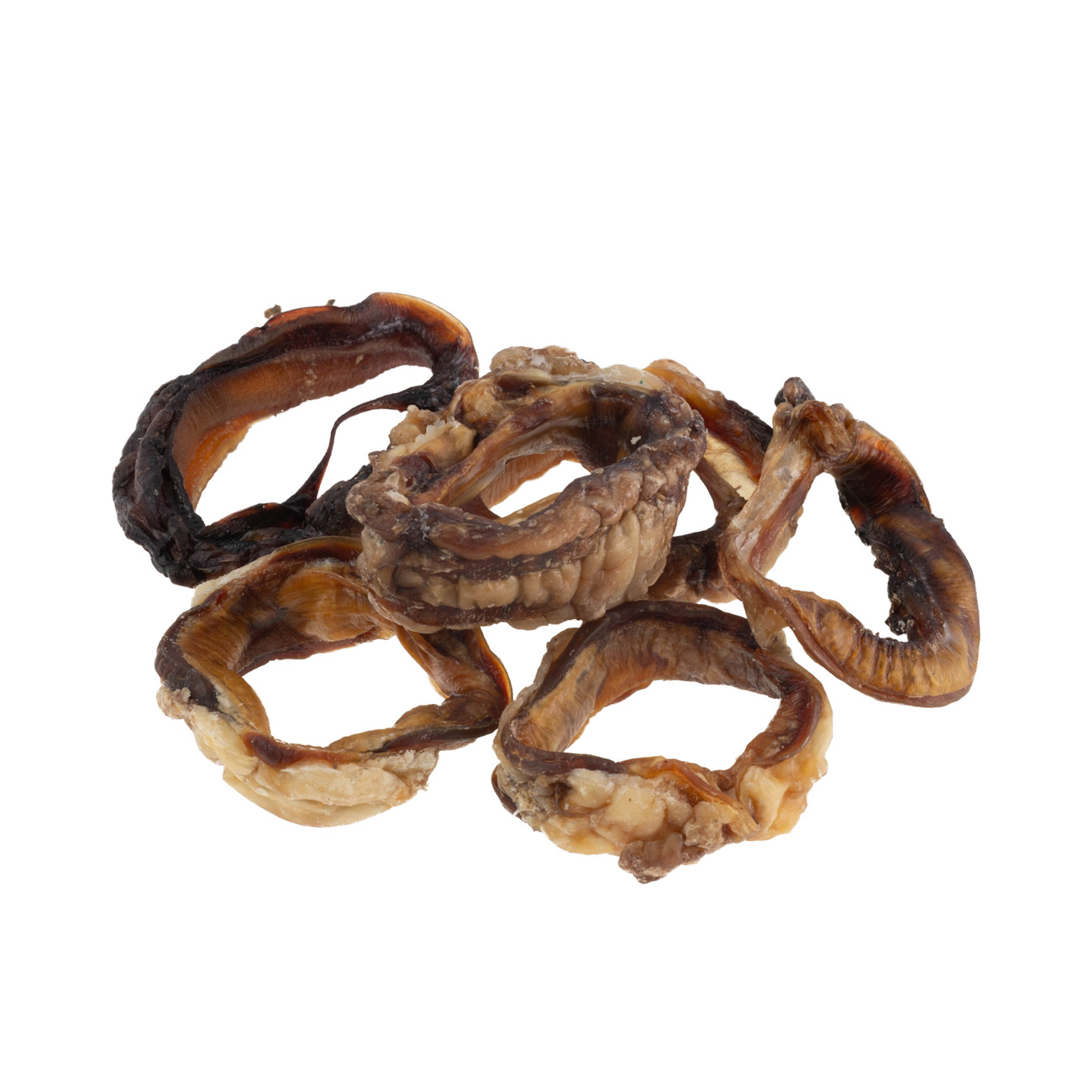 Лакомство для собак натуральные сушеные. Трахея говяжья, 150 г 2