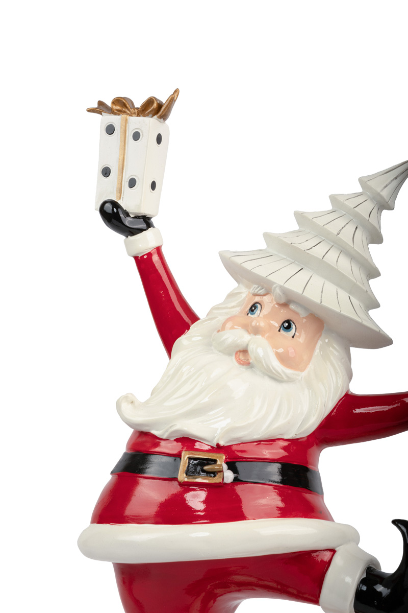 Украшение сувенирное, декоративная статуэтка «Санта на шаре» 45 см, 17023, ТМ «A&G» 5