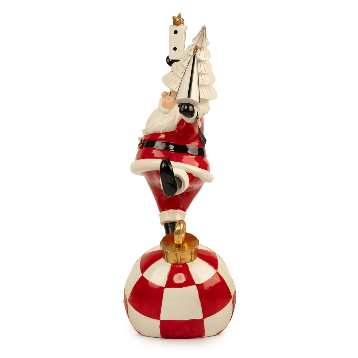 Украшение сувенирное, декоративная статуэтка «Санта на шаре» 45 см, 17023, ТМ «A&G» 2