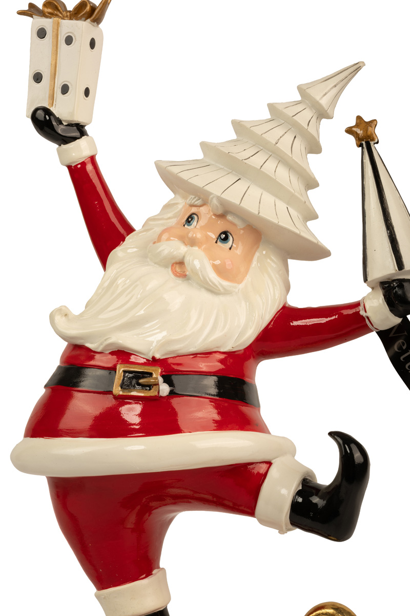 Украшение сувенирное, декоративная статуэтка «Санта на шаре» 45 см, 17023, ТМ «A&G» 4