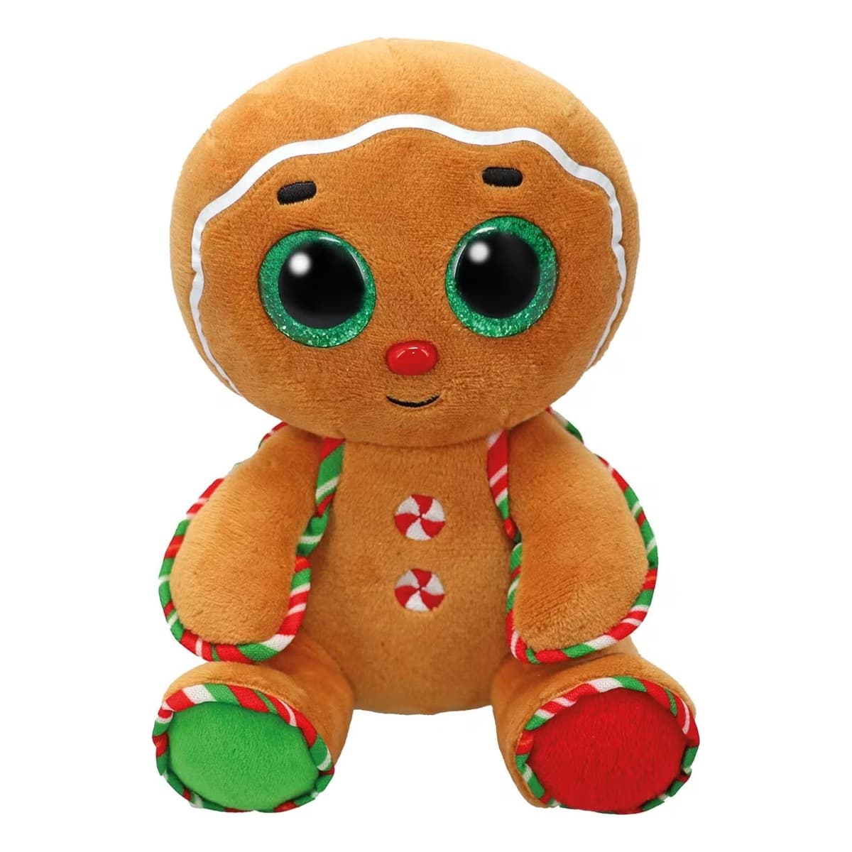 Игрушка мягкая TY Cristmas "Пряничный Человечек" 15 см, 37380