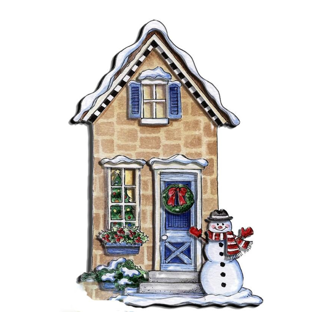 Объемная картина из бумаги 275 «Уютный домик» 14*20 см, РТ150196, ТМ «Tela Artis»