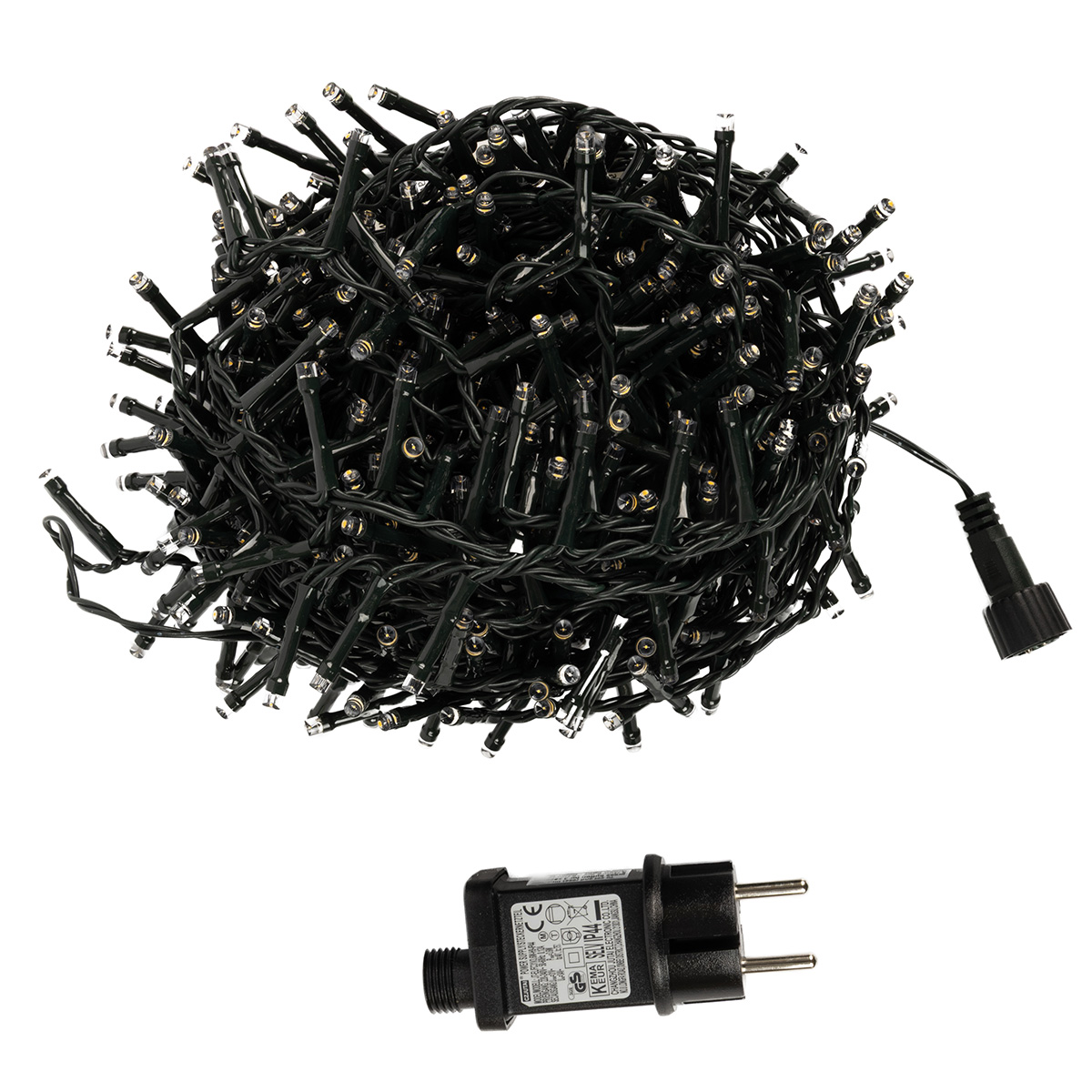 Гірлянда "Snake" із LED-ламп, 560 шт, тепло-біле світло, чорний  дріт (від мережі), AX8560110 3